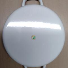 両手鍋　ホーロー　エジリールピナス　花柄　未使用品の画像