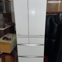 ★中古美品★MITSUBISHI/三菱 ノンフロン冷凍冷蔵庫 MR-WX52F-W 大型冷蔵庫  2021年製