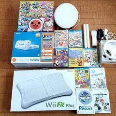 Wii U＋追加ソフト9本＋タタコン＋Wii Fit Plusセット