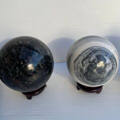 天然石の置物まとめて5個セット直径12㎝前後の画像