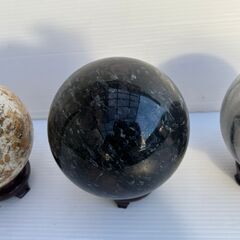 天然石の置物まとめて5個セット直径12㎝前後の画像
