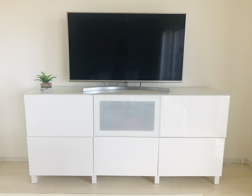 IKEA  白　ハイテレビボード