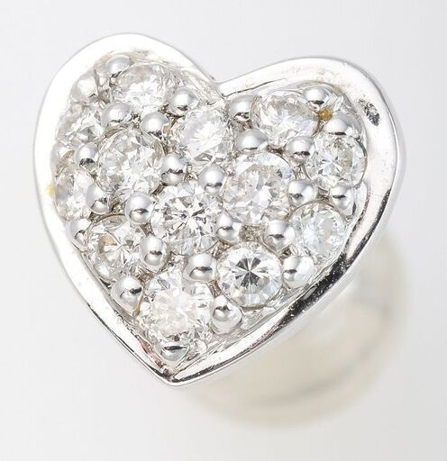 K18WG ダイヤモンド ピアス (ハート&スター) 品番p22-83