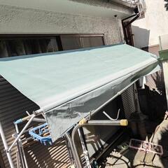 オーニングテント　突っ張り棒タイプ　中古の画像
