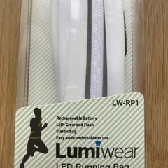 LEDで光るウエストポーチ　ホワイト　新品未開封の画像