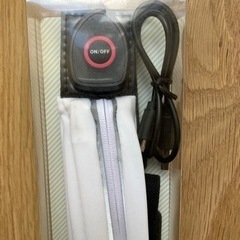 LEDで光るウエストポーチ　ホワイト　新品未開封の画像