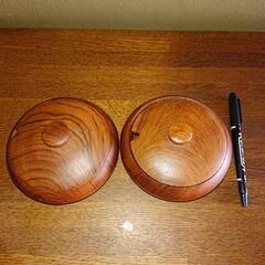 【決まりました】中古 蓋付きミニ菓子器2個の画像