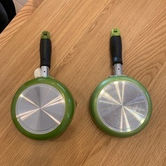 ミニサイズ小鍋とフライパン セットです。の画像
