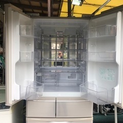 【リサイクルサービス八光】2011年製　シャープ　 [冷蔵庫（440L・フレンチドア）SJ-XF44W-N