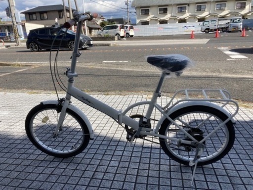 【折りたたみ自転車】20インチ　6段変速　チェーン、サドル新品❗️若林自転車　膳所店　SALE❗️ 20インチ折りたたみ】6段変速付 前後タイヤ、チェーン、サドル新品