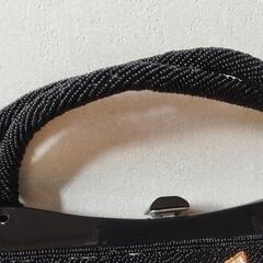 上品な着物のビーズバッグの画像