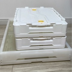 あげます折りたたみコンテナ3個