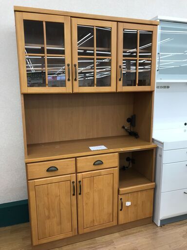 ★ジモティ割あり★ ニトリ キッチンボード　ミランダ ナチュラル H195×W119.5×D45 クリーニング済み KJ3353
