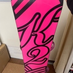 【受け渡し決定】スノーボード板　ビンディング付き(難あり)の画像