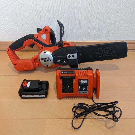 値下げ Black&Decker 電動チェーンソー GKC1820L2 ブラックアンドデッカー