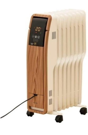 オイルヒーター POH-S1208M 木目ナチュラル