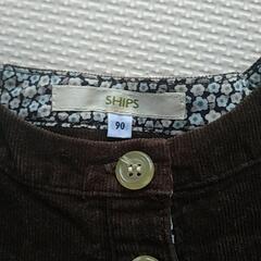 90サイズ　SHIPS　ワンピース　女の子子供服13の画像