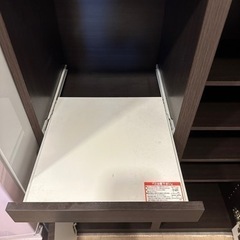 食器棚　食品棚　ダークブラウンの画像