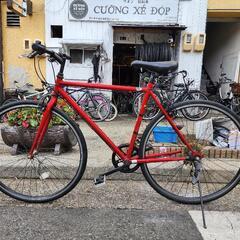 りんさん専用「赤 クロスバイク (700c)」[配達可能] クロスバイク 6変速 赤 700x28c 配達可能