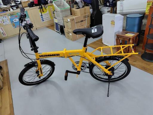 HUMMER 折りたたみ自転車 イエロー　引き取り 引き取り希望】HUMMER 折りたたみ自転車 イエロー 引き取り希望