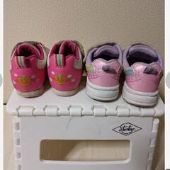アンパンマン15.0＆パープル16.0スニーカーの画像