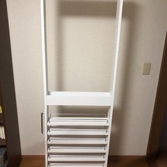 【引取限定】縦長ラック（白）お譲りします。