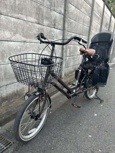 子供乗せ　自転車　プチママン　3人乗り対応　20インチ　内装3段変速