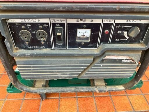ジャンク品　新ダイワ　エンジン発電機　EG2100