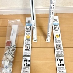 伸縮式 カーテンレール 2点セットの画像