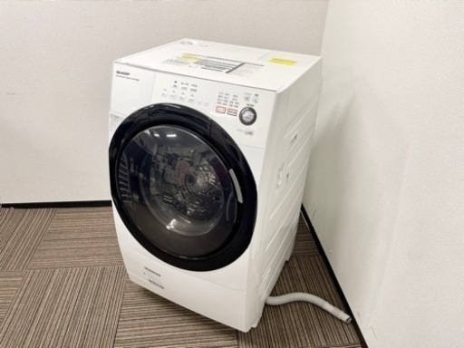 ?激安‼️SHARP 9キロ12年製ドラム式電気洗濯乾燥機  ES-W90-WL?N009