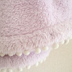 【ニシキ sweetガール】もこもこポンチョ★ケープ★60~90cm★花柄★女のの画像