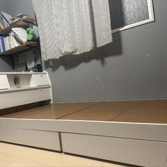お値下げしました★シングルベッド　宮付き★解体してます