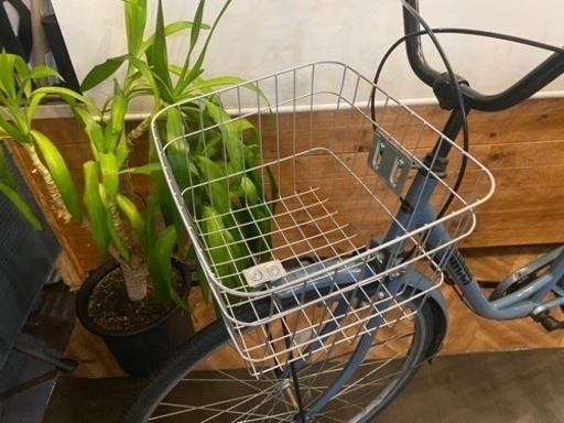 27インチ自転車　グレイッシュブルー