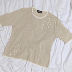 ROYAL VEDY ベージュ カット 薄手 ニット