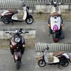 ☆ビーノ低燃費FIエンジン^_^ バッテリー・プラグ・グリップなど新品交換で快調ですよ☆50cc原付スクーター☆の画像