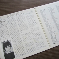 Ann Burton アン・バートン 1960年代後半ベスト LP レコードの画像