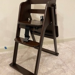 取引中！　ルチュ　木製ワンタッチハイチェア　ベビーチェアの画像
