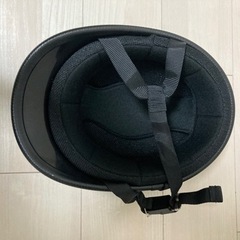 ヘルメット ハーフ ロングダックテール ブラック フリーサイズ (頭囲 57cm~60cm未満) の画像