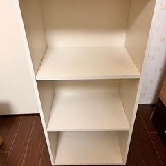 （取引完了）中古　三段ボックス　白　