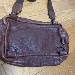 🌸 激シボ！ Butler Verner Sails レザー ショルダーバックの画像