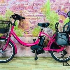 ❶5730子供乗せ電動アシスト自転車YAMAHA 20インチ良好...