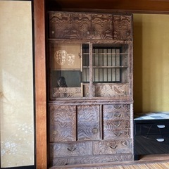 昭和レトロ【茶ダンス/食器棚/小物入れ】年代物