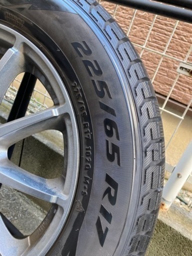スタッドレスタイヤ　ピエリ　ICE ASIMMETRICO 225/65R17 4本　ホイール付き