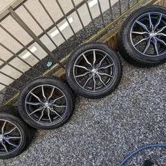 〜10/28【スタッドレス（ホイール付）】215/55R17 バリ山 ナンカン AW-1 1シーズンのみ使用