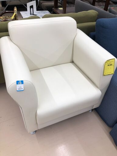 Wa639　1人用ソファー　ホワイト