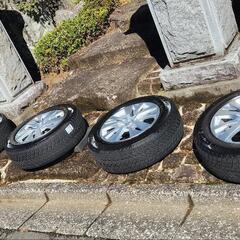 プジョー3008 17インチ 純正ホイールとミシュランスタッドレ...