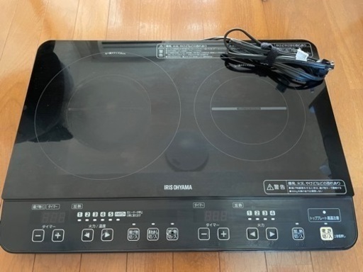 IHコンロ　2口　アイリスオーヤマ　18年製
