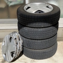 軽自動車向けスタッドレスタイヤ＋鉄ホイール 4本組 155/65R13