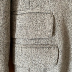 500円　茶色系　英国風　woolっぽいブレザーの画像