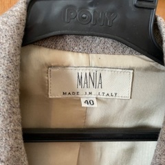 500円　茶色系　英国風　woolっぽいブレザーの画像
